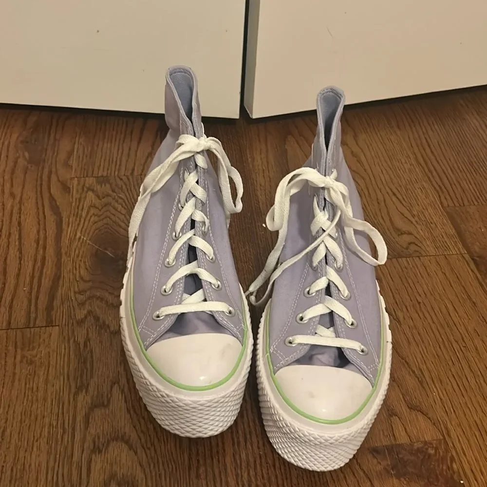 Converse Chuck Taylor All Star Hi Top Lift in Serene Saphire Size 10.5 - Picture 3 of 8